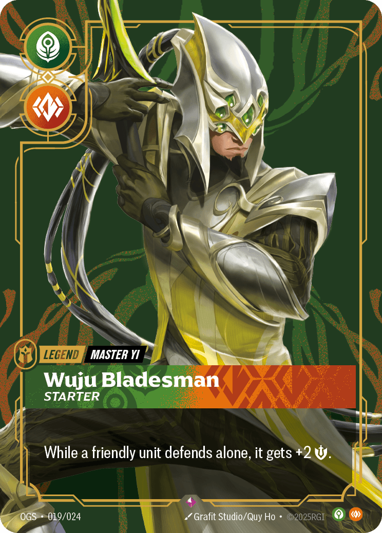 Wuju Bladesman - Starter (Yi) legend card