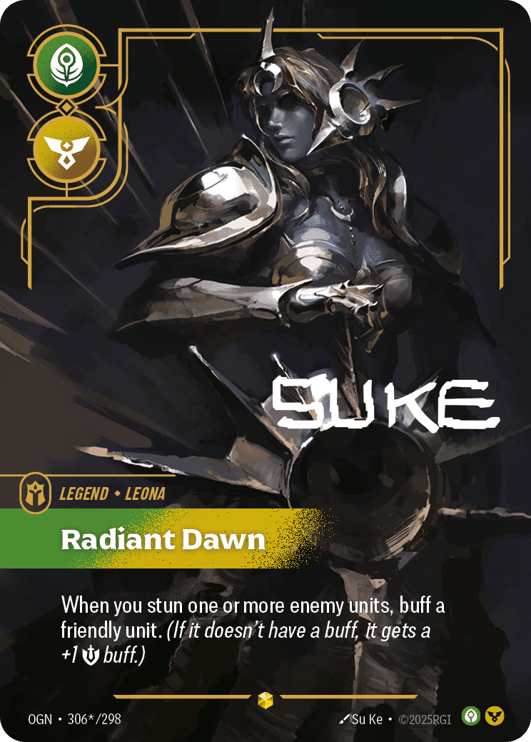 Radiant Dawn (Leona) legend card
